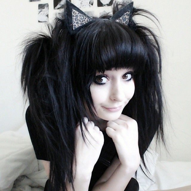 Scummycakes Emo Ponytail, Scene Hairstyles, Emo Scene Girls, Emo Hairstyles, Cute Hair Ideas, Scene Style, Scene Goth, Awesome Hairstyles, Scene Queens