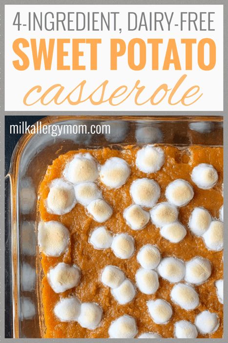 sweet potato casserole with marshmallows on top