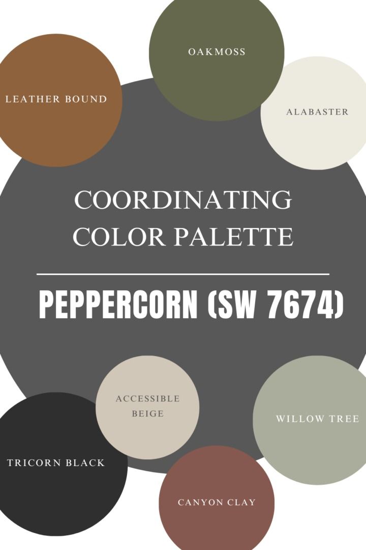 Peppercorn Colored Cabinets, Sherwin Williams Hopsack, Peppercorn Sherwin Williams Living Rooms, Peppercorn Paint Color Pallet, Bold Basement Paint Colors, Peppercorn Shiplap Wall, Coordinating Colors With Peppercorn, Wall Color Ideas Neutral, Sw Stunning Shade