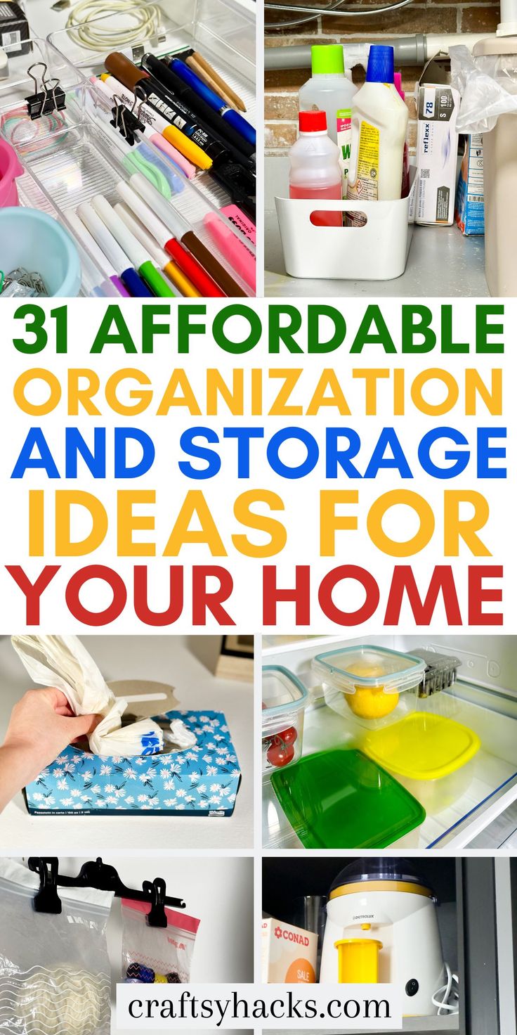 organized and storage ideas for your home