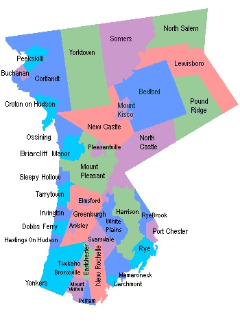 a map of the state of new york with all its major cities and towns highlighted