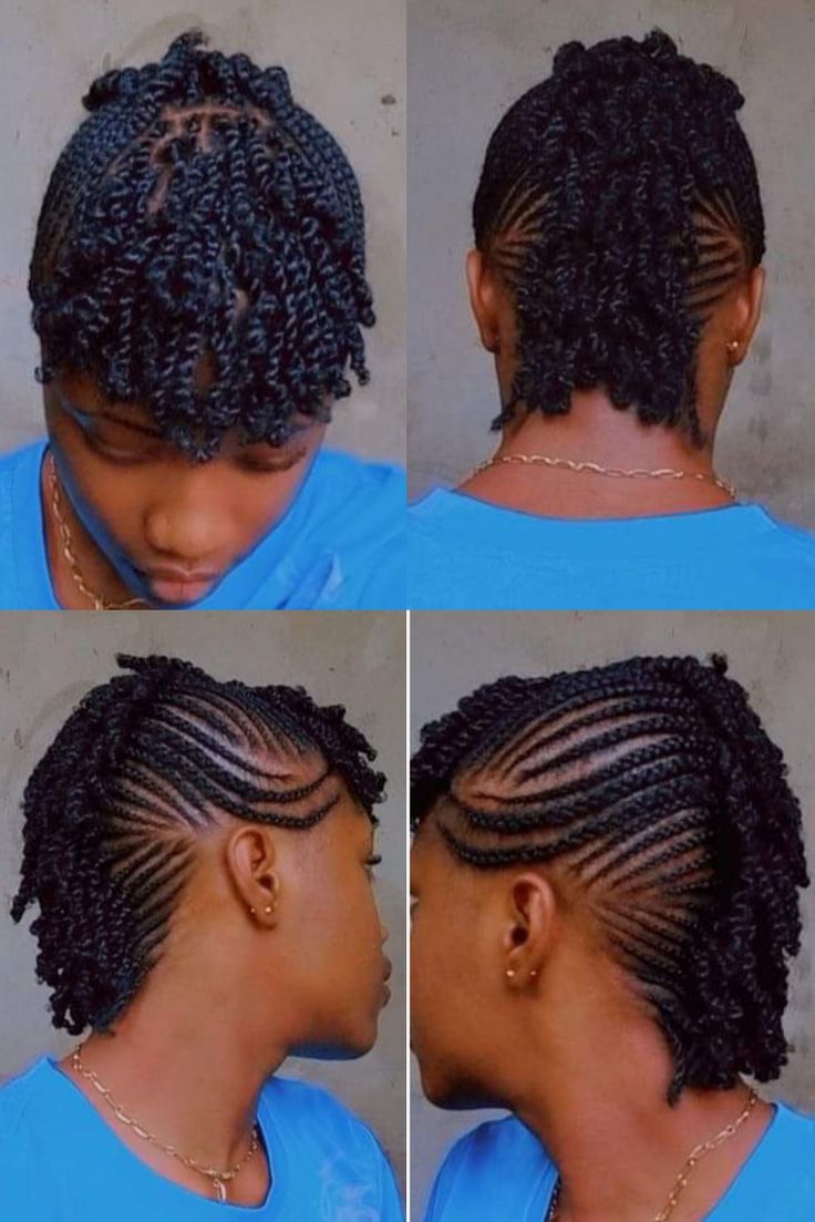 Natural Virgin Hair Twist Styles, Virgin Hair Twist Styles, Short Hair Styles Natural, Short Twists Natural Hair, Cornrow Updo, Natural Hair Flat Twist, Mini Twists Natural Hair, Short Hair Twist Styles, Latest Hair Braids