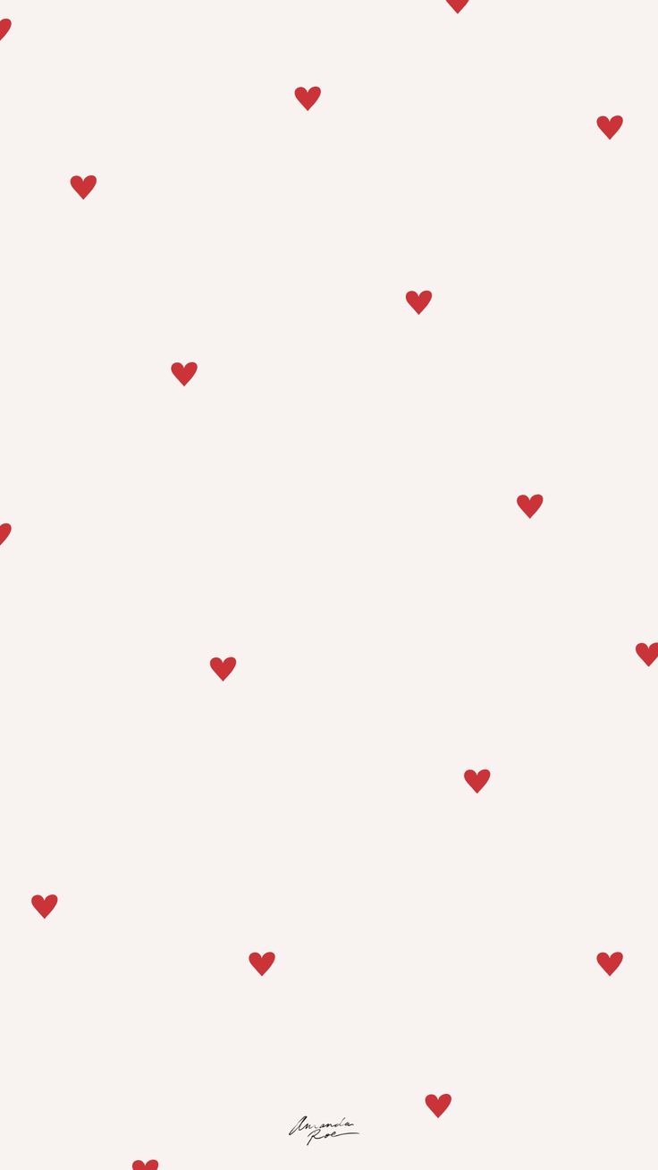 a red heart pattern on a white background