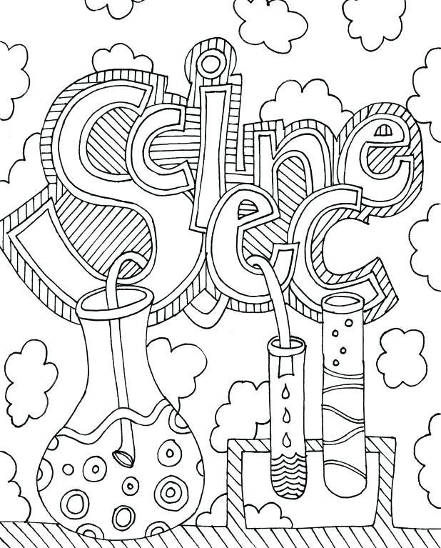 an adult coloring page with the word art on it and some clouds in the background