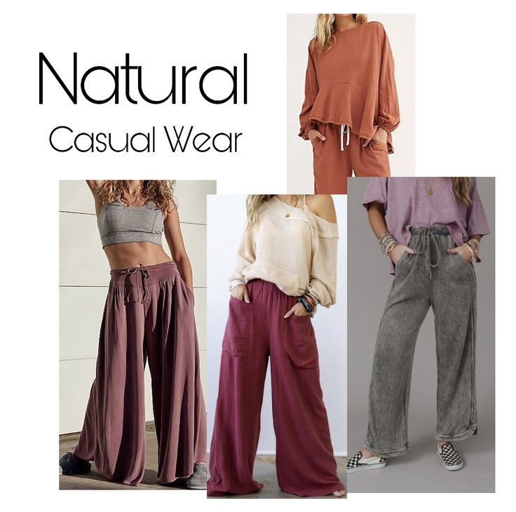 Casual/ athleisure inspiration for the Natural Essence. Natural Essence, Natural Clothing Style, Athleisure Inspiration, Dakota Style, Beauty Essence, Style Analysis, Natural Clothing, Style Upgrade, Fashion Capsule