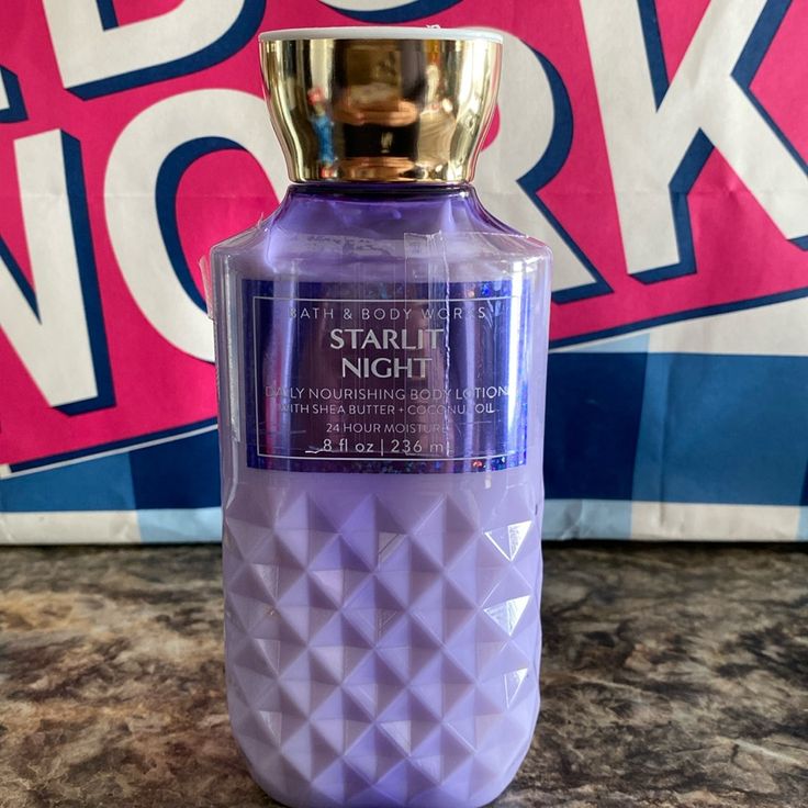 Bath & Body Works Set Starlit Night 1. Body Lotion 236 Ml. Price Firm New Starlit Night, Body Bath, Bath Body Works, Bath Body, Bath And Body Works, Body Works, Body Lotion, Color Purple, Bath And Body