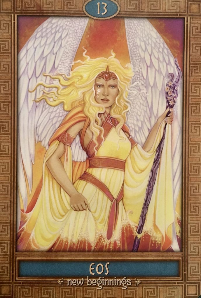 Eos – Archangel Oracle Greek Titans, Greek Pantheon, Greek Mythology Gods, Tarot Magic, Angel Oracle Cards, Angel Guide, Oracle Tarot, Angel Cards, Oracle Decks