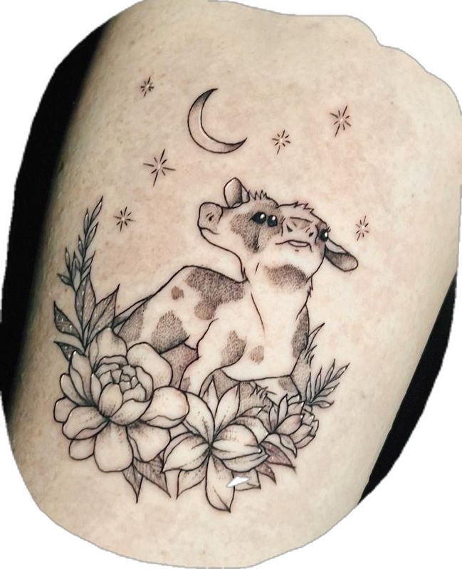 tattoo calf Two Headed Calf Tattoo, Laura Gilpin, Poem Tattoo, Two Headed Calf, Cow Tattoo, Cowboy Tattoos, Animal Sketch, Animals Tattoo, Horoscope Tattoos