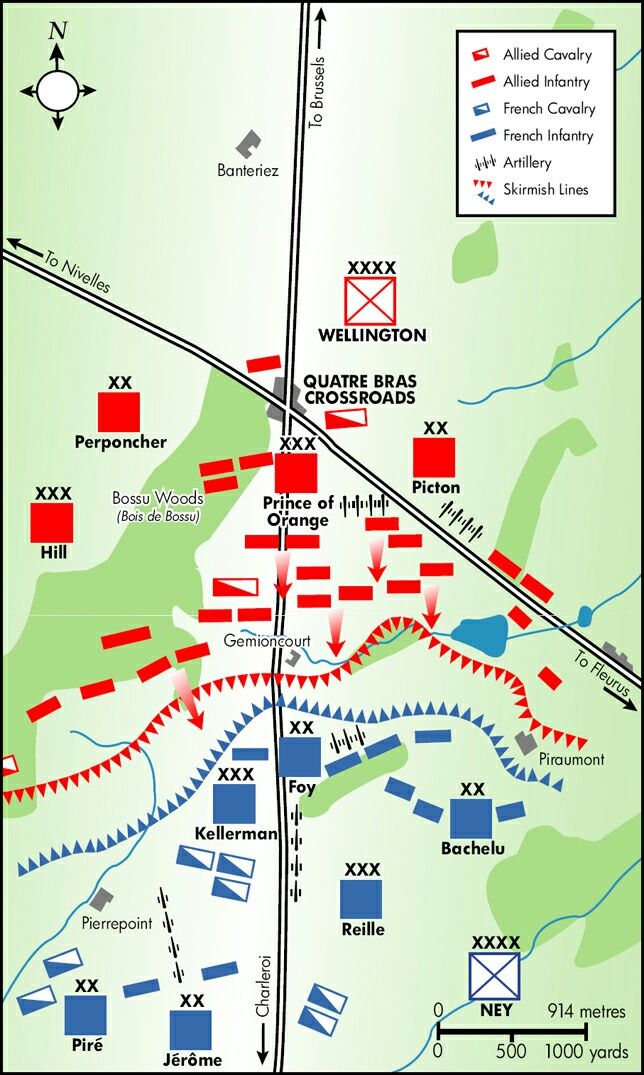 a map showing the battle of waterloo bridge and its positions in which they were fought