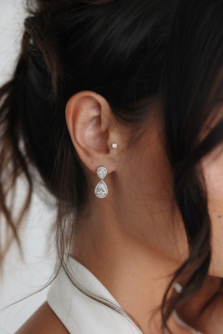 Aspen Pave crystal drop earrings. Perfect accent to any dress with lots of sparkle. Crystal Drop Earrings, Crystal Drop, Aspen, Crystal Earrings, Sparkle, Rose Gold, Drop Earrings, Crystals, Silver