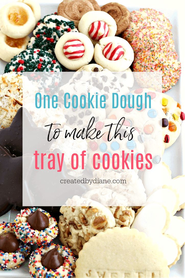 one cookie dough to make this tray of cookies is the best way to enjoy it