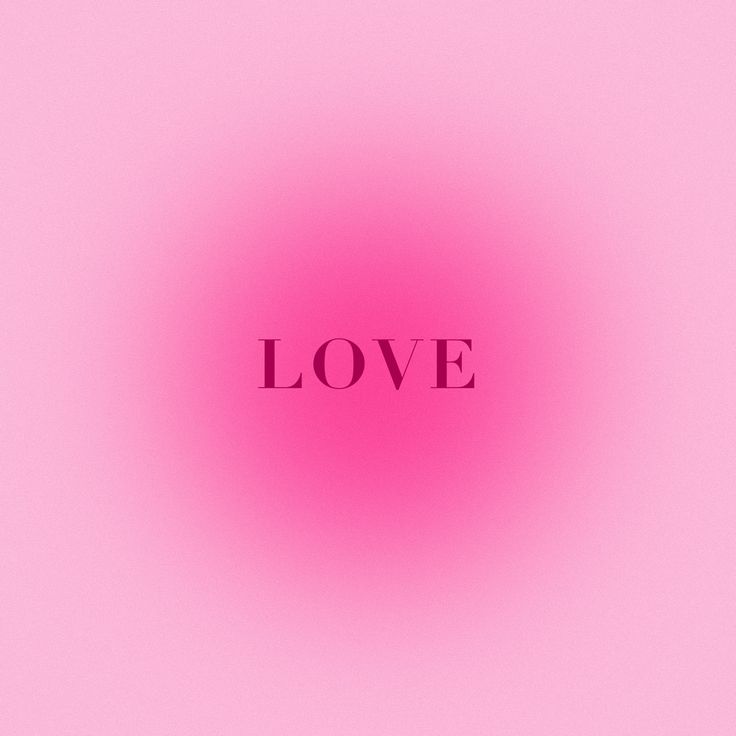 a pink background with the word love written in black