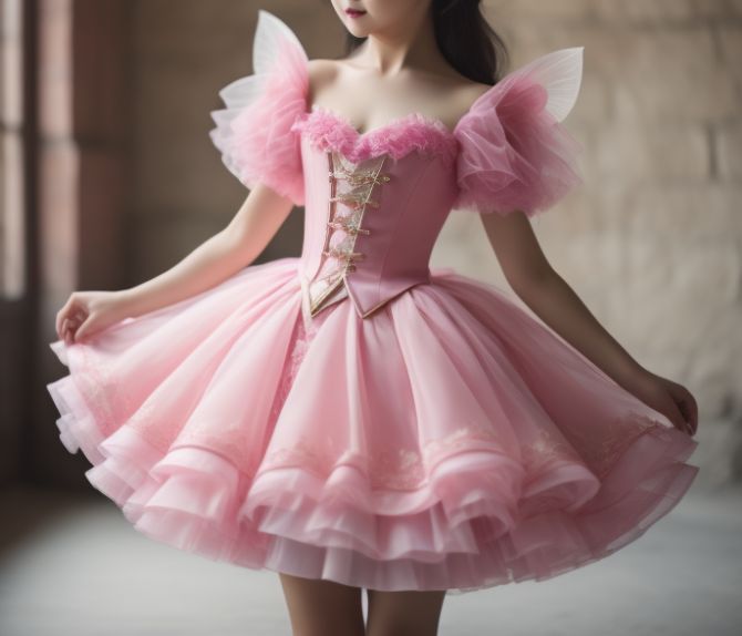 Ballet Princess Costume, Petticoat Outfit Ideas, Pink Magical Girl Outfit, Short Royal Dress, Ballerina Dresses, Pink Ballet Dress, Short Princess Dress, Magical Girl Outfit, Pastel Goth Fashion