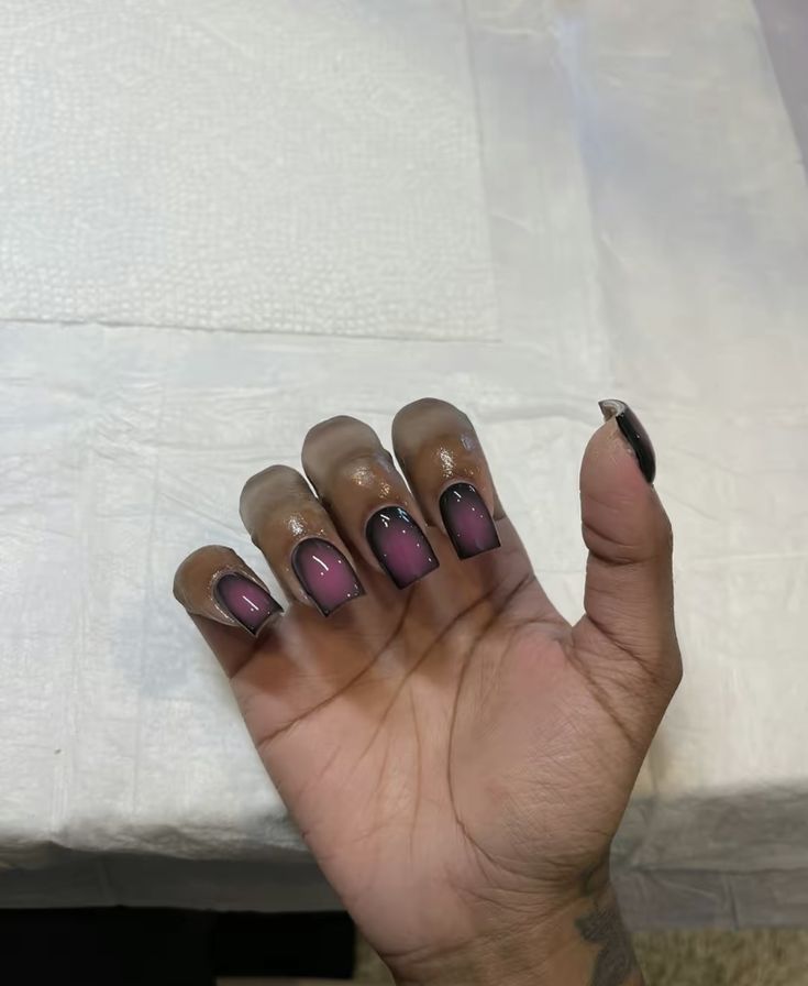 Lesbian Nails Two Short, Lesbian Nails, Prom Inspo, Short Square Nails, Short Acrylic, Short Nail, Short Nail Designs, Fire Nails, Funky Nails