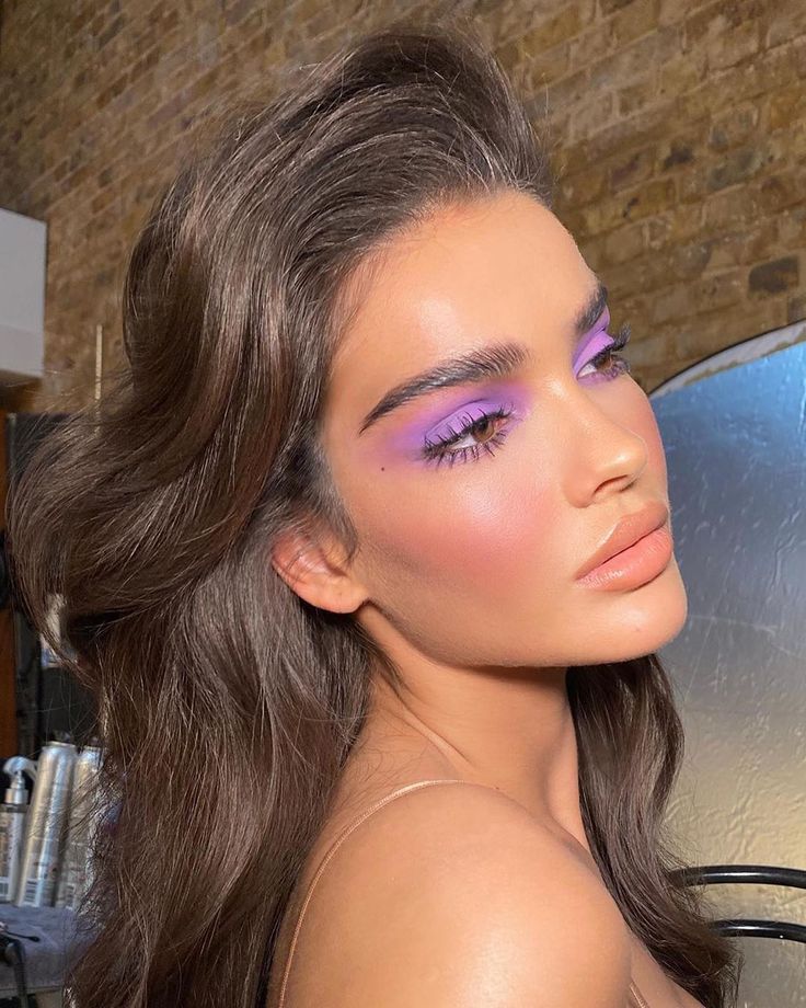 Editorial Make-up, Pastel Makeup, Summer Makeup Looks, Purple Makeup, Smink Inspiration, Beauty Make-up, Purple Eyeshadow, Braut Make-up, Makeup Eye Looks