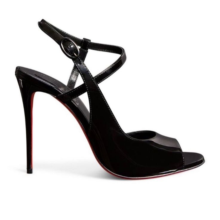 Christian Louboutin Heels Excellent Condition Size 38.5 No Returns Same Day Shipping Elegant Black Sandals With Red Sole, Christian Louboutin Heels, Louboutin Heels, Louboutin Shoes, Christian Louboutin Shoes, Christian Louboutin, Black Red, Black And Red, Women Shoes