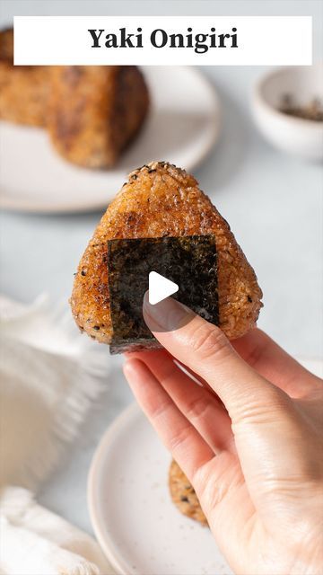 Megan Pham | Takes Two Eggs on Instagram: "Have you tried Yaki Onigiri? 🤤

I love a classic Japanese onigiri, but the extra crunch in this Yaki Onigiri is next level! These are super EASY to make and customize. I made a classic yaki onigiri without any filling, but these are great with spicy tuna, salmon, and other fillings too 😋

📝 Ingredients — makes 6 Yaki Onigiri

Sushi Rice
▢ 1 ½ cup uncooked sushi rice
▢ 2 cups water
▢ 2 teaspoon toasted black sesame seeds
▢ 2 teaspoon sesame oil

Soy Glaze
▢ ¼ cup soy sauce
▢ 2 tablespoon mirin
▢ 1 teaspoon sugar

👩🏻‍🍳 Instructions

1. Cook the sushi rice in a rice cooker. Then while warm, season with seasoning ingredients above.

2. Make the onigiri triangle shapes with a mold. 

2.5 (Optional) Add your favorite filling into the center at thi Vegetarian Onigiri Filling, Sushi Rice Recipe, Onigiri Filling, Yaki Onigiri, Healthy Low Calorie Dinner, Sushi Rice Recipes, Onigiri Recipe, Rice Snacks, Dessert Original