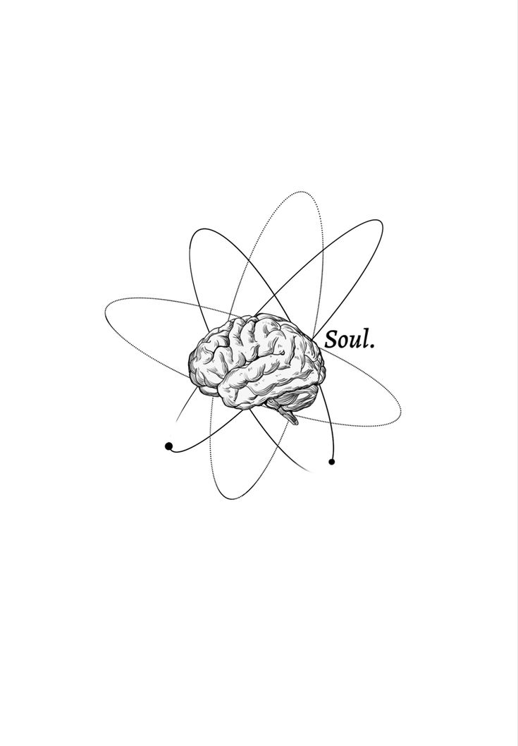 a drawing of an object with the words soul on it