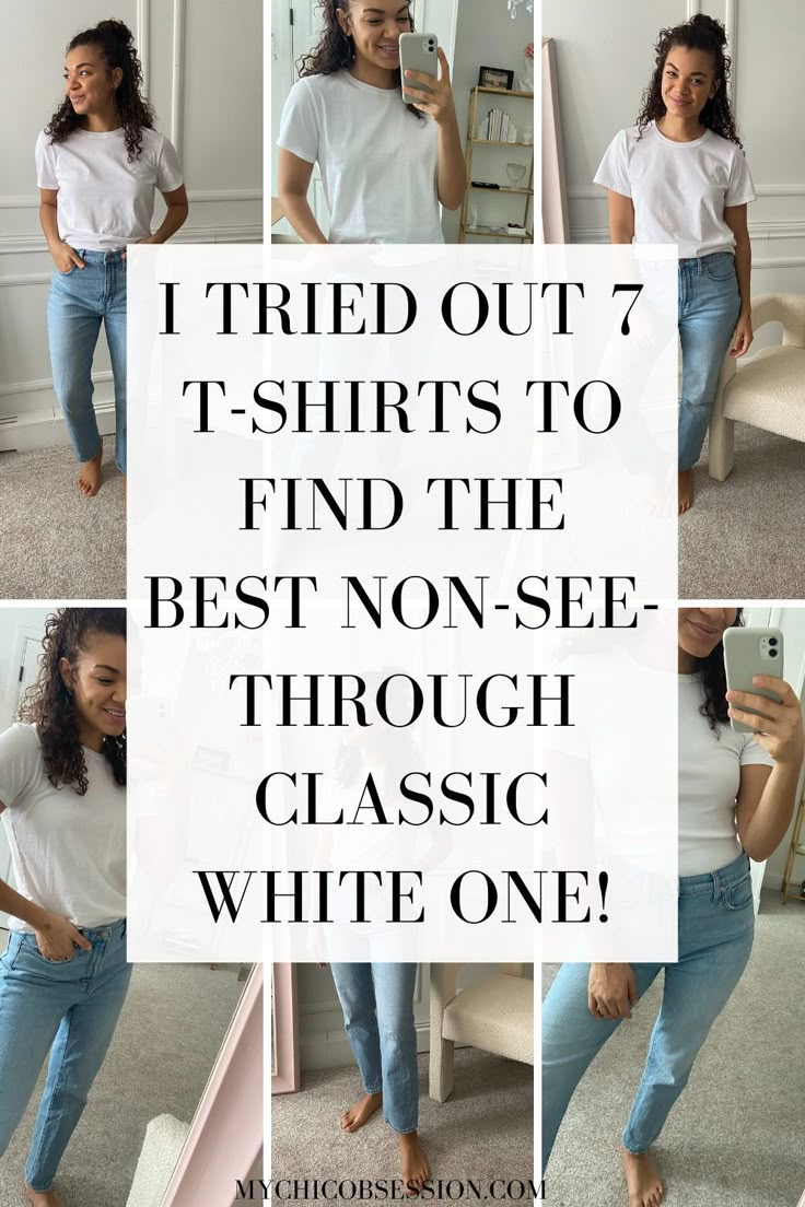 Best White T Shirt Women Classy, Styling A T Shirt Outfit, T Shirts Dress Outfit, White T Shirt Style, Best Layering Tee Shirts, Best Fitted White Tshirt, Best Womens T Shirts, White T-shirt Women, Shirt Over Tshirt Women