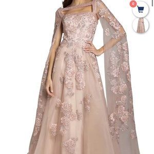 LARA | Dresses | Gorgeous Couture Lara Gown Statement Dress | Poshmark Senior Prom, Dress Hairstyles, Statement Dress, Red Carpet Looks, Lace Applique, Formal Gowns, High Neckline, Elegant Dress, Gorgeous Dresses