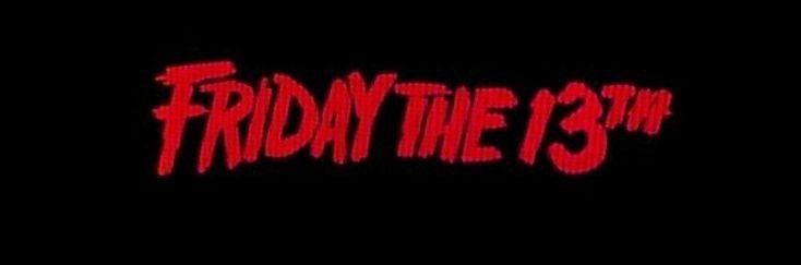 the logo for friday the 13th in black and red with text that reads, friday the 13th