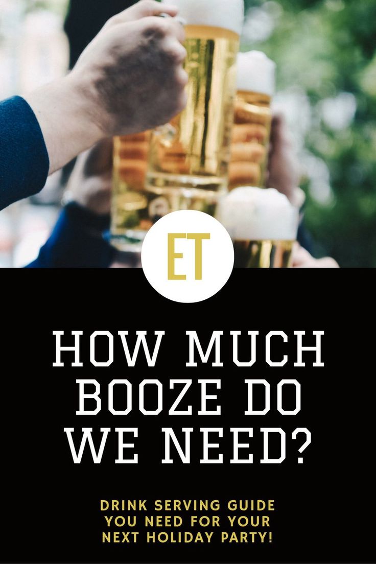 a person holding a beer in their hand with the words how much booze do we need?