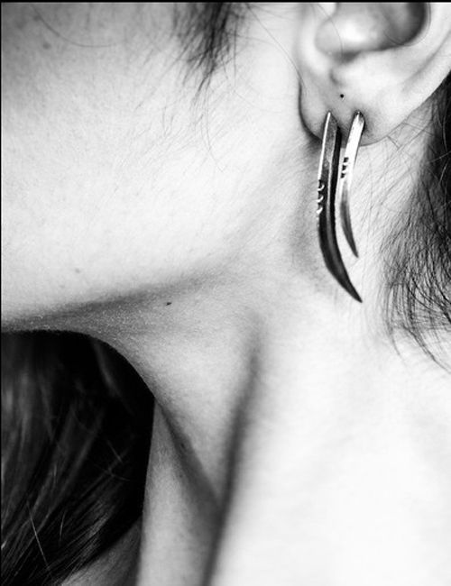 Ovate :: Scythe Scythe Earrings, Enchanted Accessories, Goth Glam, Chunky Jewelry, Body Piercings, Ear Candy, Dark Wear, Jewelry Inspo, Dark Fashion