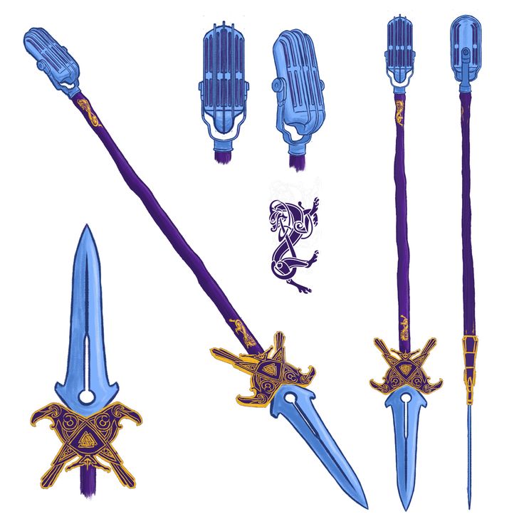 an assortment of different types of swords