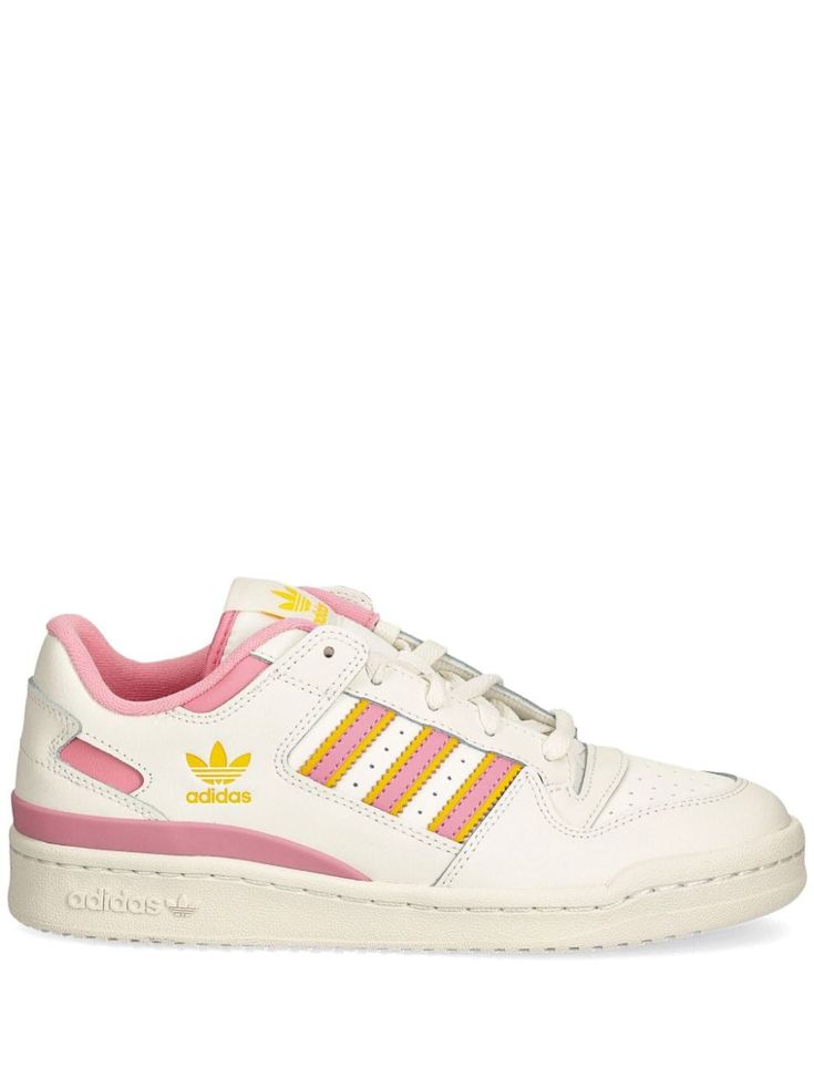 white/multicolour panelled design front lace-up fastening debossed logo to the side signature 3-Stripes logo perforated logo detail logo patch at the tongue perforated toebox round toe branded insole flat rubber sole logo at the sole Adidas Low-top Sneakers With Laces, White Custom Sneakers With Three Stripes And Round Toe, Adidas Low-top Sneakers, Custom White Sneakers With Three Stripes Branding, Sporty Adidas Sneakers With Perforations, Adidas Sporty Sneakers With Perforations, White Custom Sneakers With Three Stripes Branding, Adidas Custom White Sneakers With Three Stripes, Sporty Pink Sneakers With Three Stripes Branding