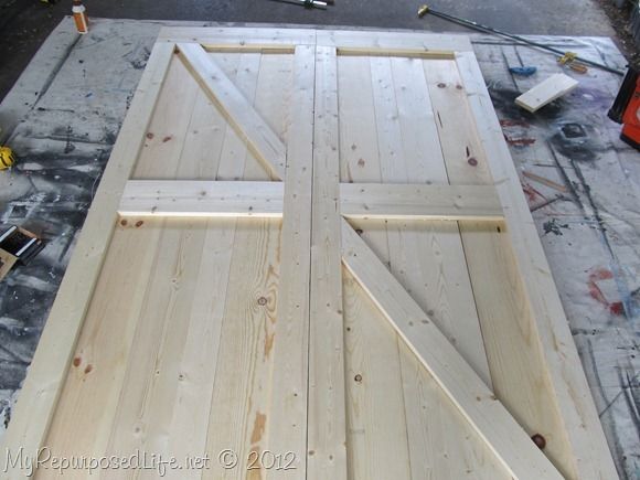 the door is being built and ready to be installed