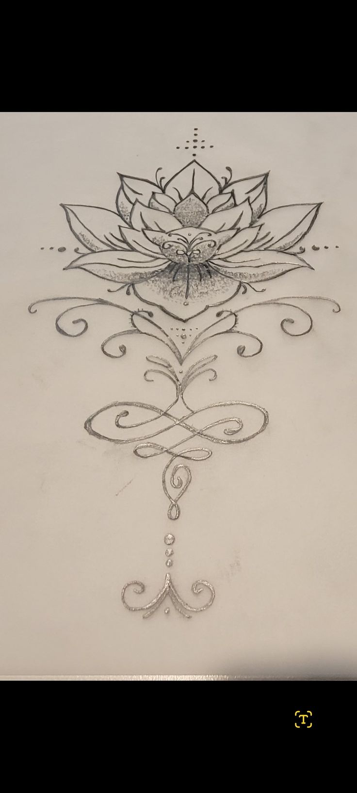 Drawings, Sketch, Tattoo, Artist How To Sketch A Lotus Flower, Lotus Flower Tattoo On Thigh, Lotus Flower Back Tattoo For Women, Lotus Flower Tattoo On Arm, Simple Lotus Drawing, Lotus Flower Drawing Design, Lotus Flower Drawing Tattoo, Lotus Flower Chest Tattoo, Lotus Flower Tattoo Designs For Women