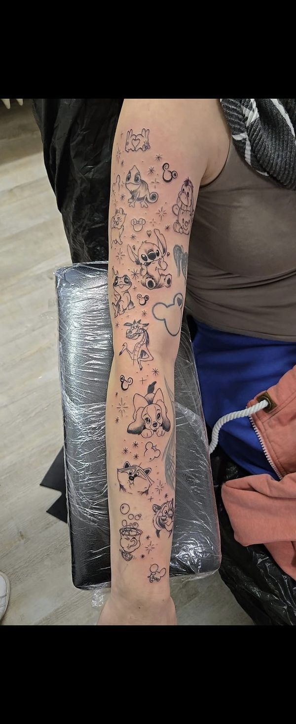 a person with a tattoo on their arm