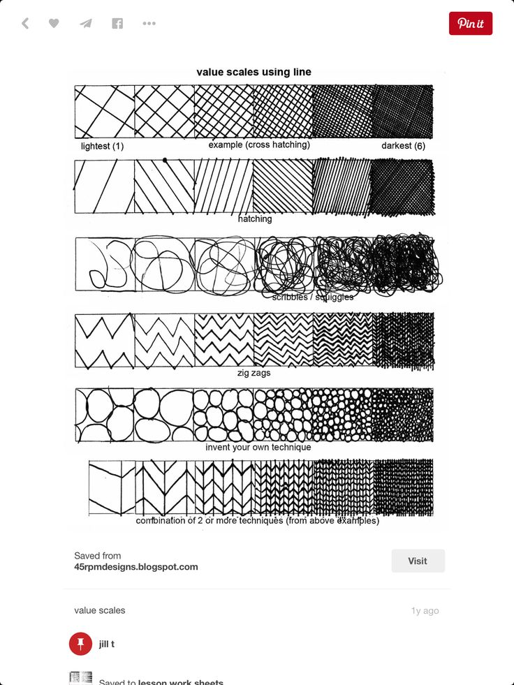 an iphone screen showing the different patterns used in this drawing project, which is also available for