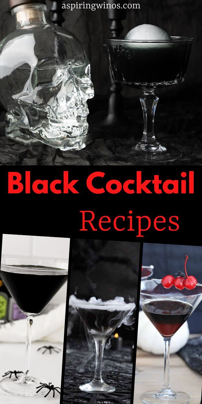 the black cocktail recipe is ready to be eaten