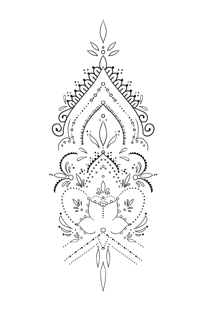 a drawing of an ornate design on a white background