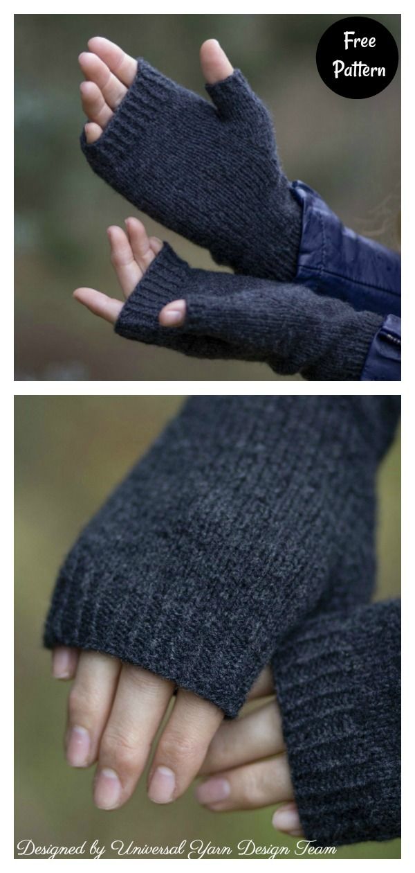 two pictures of hands wearing mittens and gloves with text that reads, free pattern