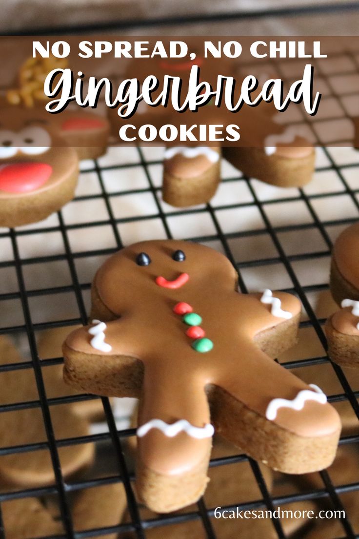 no spread, no chill gingerbread cookies