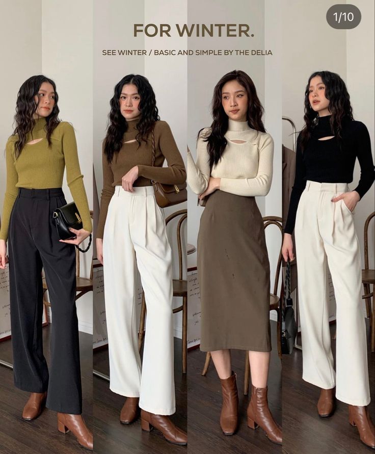 Women Formals Aesthetic, Korean Women Work Outfit, Business Casual 2023 Women, Korean Office Style Work Outfits, Stylish Winter Outfits For Women Classy, Korean Work Outfit Business Casual, Asian Business Casual, Trendy Business Casual Outfits For Women Summer, Smart Girl Outfit