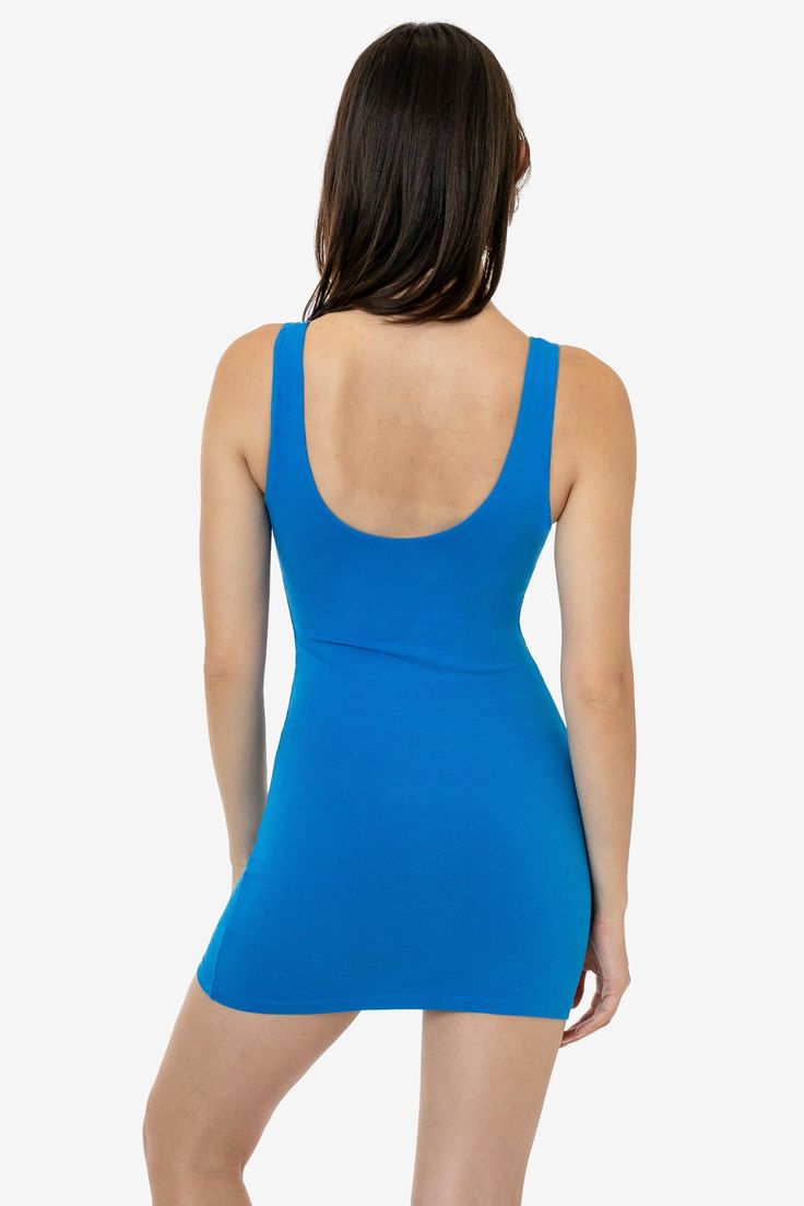 Comfortable and figure-flattering, the Garment Dye Cotton Spandex Tank Dress is made from our premium, heavyweight cotton spandex for a smooth look. This essential dress can be dressed up or down and is easy to style for year-round wear. This piece has been garment dyed and enzyme washed, providing rich colors and a luxurious finish. Runs true to size. Made in Los Angeles, Calif. Our experienced sewers earn up to $25 an hour and no less than $16; additionally workers have healthcare benefits for Essential Dress, Mini Tank Dress, Mini Dresses For Women, Jelly Sandals, Rich Colors, Tank Dress, Cotton Spandex, Rich Color, Little Black Dress