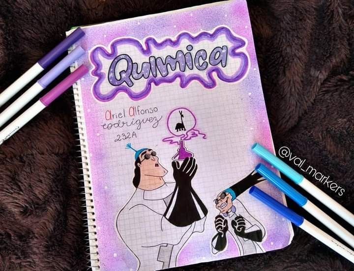 an open notebook with cartoon characters on it