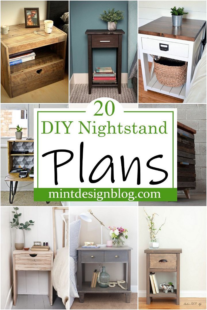 20 diy night stand plans that are easy to make