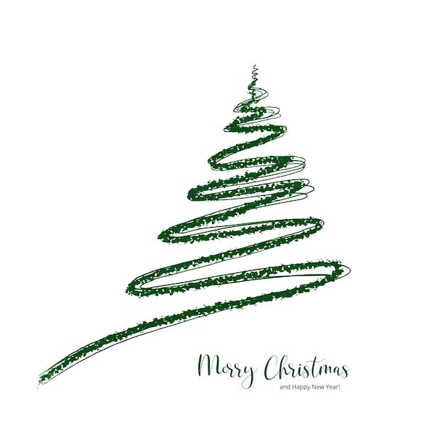 a green christmas tree on a white background with the words merry christmas written below it