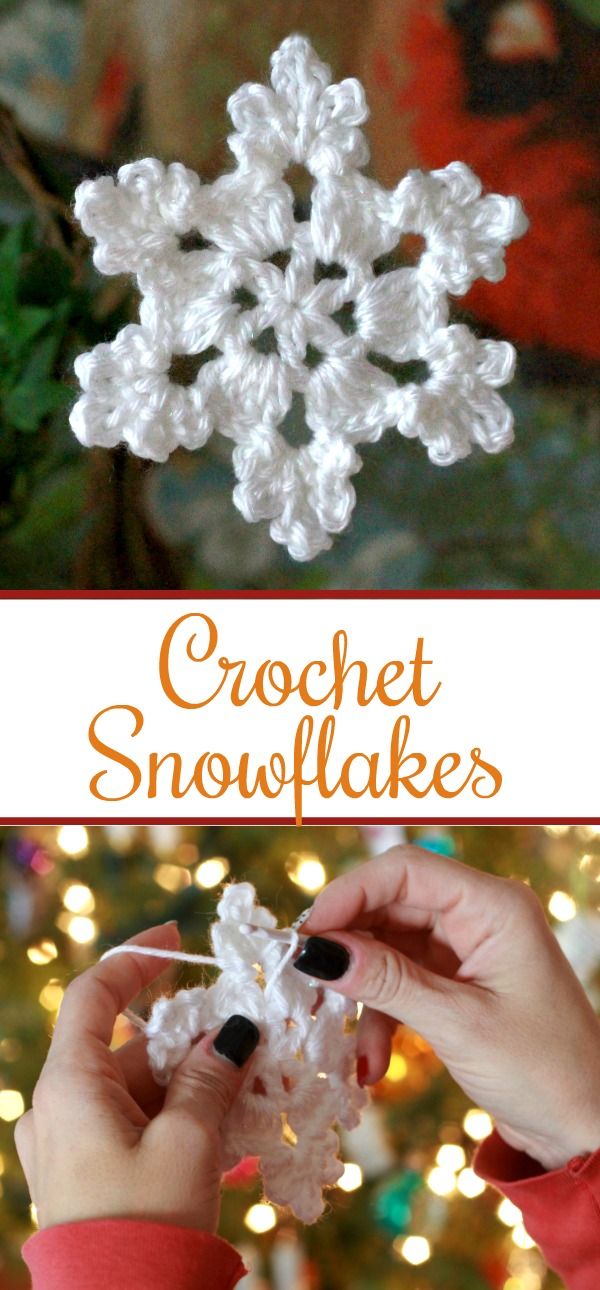 crochet snowflakes are so easy to make