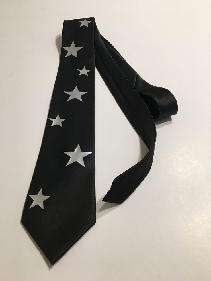 "High quality necktie. Great material. Very durable. 3.2'' at the widest point, 58\" long from tip to tip. Adult necktie. If you need something added or changed feel free to message me. Custom designs are welcome, I will do my best to make it on a tie, no set up fee for custom graphic. You pay only if you approve the final look on the tie. I try to ship the next business with USPS First Class Shipping which takes 3-5 days to arrive. If you order more then 3 ties I will ship Priority Mail 2-3 day Cool Ties Men, Christmas Gift Ideas Aesthetic, Ties Aesthetic, Star Suit, Stars Accessories, Star Tie, Funny Ties, Silly Clothes, Cool Clothes