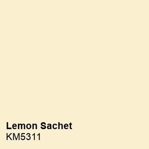 lemon sachet kpm351 is shown in the color light yellow, and it has