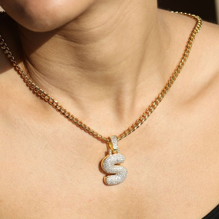 gold K Initial, Mini Bracelet, Bubble Letter, Gold C, Gold G, Gold N, Jewelry Quotes, Diamond Chain, Jewelry Lookbook