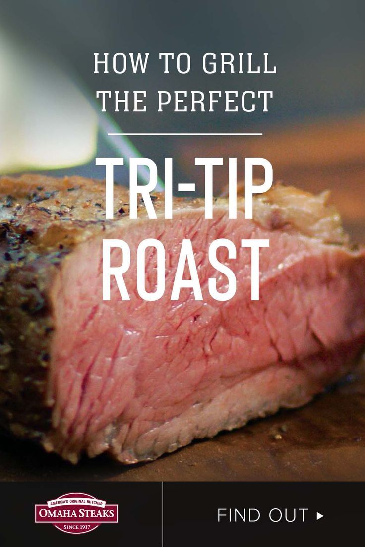 a piece of meat sitting on top of a cutting board with the words how to grill the perfect tri - tip roast