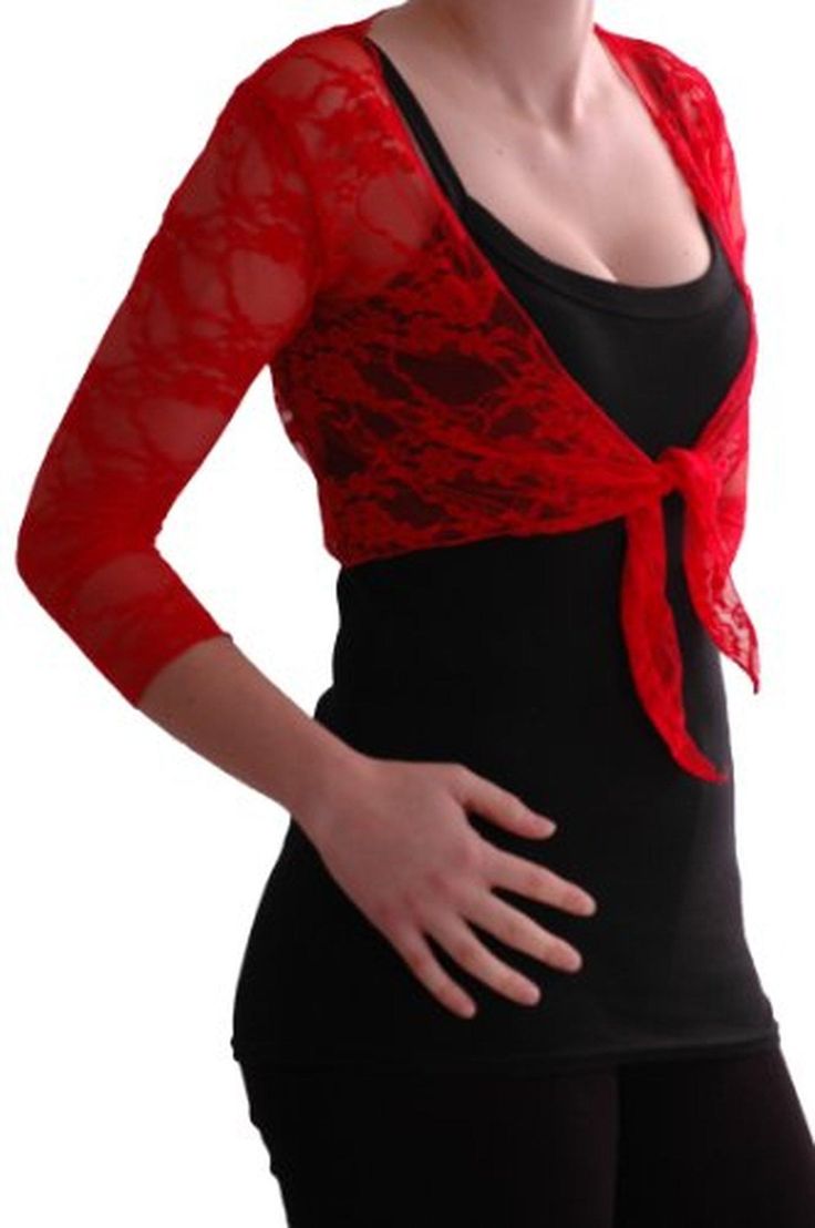 Karina Lace Tie Front Bolero Cardigan Womens Shrug Tops US 4/6 - Brought to you by Avarsha.com Tie Front Bolero, Lace Shrug, Bolero Cardigan, Lace Bolero, Lace Tie, Tie Front Cardigan, Womens Casual, Sleeve Cardigan, Cardigan Tops