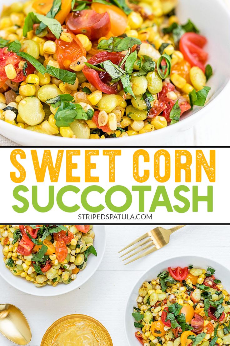 this sweet corn succotash is the perfect side dish for any summer bbq