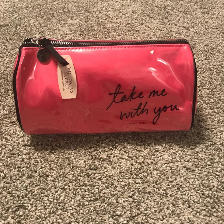 Brand New With Tags Trendy Victoria's Secret Bags For Gifts, Trendy Victoria's Secret Bags As Gift, Victoria's Secret Pink Cosmetic Bag For Everyday Use, Victoria's Secret Pink Cosmetic Bag, Pink Makeup Bag, Make Up Bags, Black Cosmetics, Pink Cosmetics, Cosmetic Bag Set